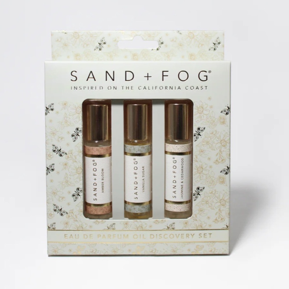 Sand & Fog Exploratory Perfume Oil Rollerball Set - Sugared Blooms Collection